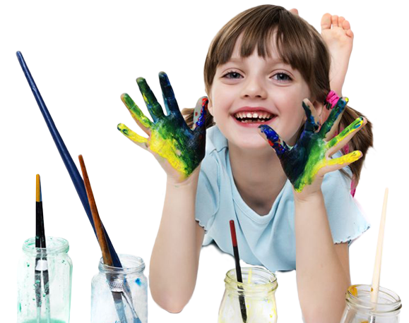 niña pintando en ocioanimado